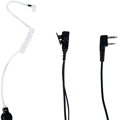 Klykon 2-pinska bradavica prikrivene slušalice sa akustičnom cijevi sa Vox PTT mikrofonom za