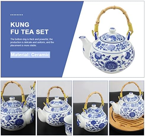 Upkoch zviždanje čajnik plavi i bijeli porcelan: retro keramički čaj čajnik japanski kineski porculan čaj za čaj od vintage čajnik čaj za piće za piće Čaj za piće