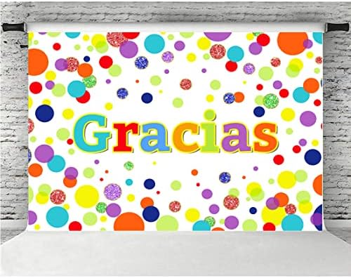 Lofaris Gracias Backdrop Mexcian Thank You Colorful Photography Background Profess de médicos colegas de