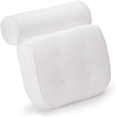 Xynb bačva banja jastuk sa kliznim usisnim čašama jastuk za kupanje za jastuk za glavu i podršku za povratak, bijela