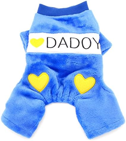 Malilee_lucky_store comfort i love tata mammy heart ispisani pasa za pse, plavo, plavo, malo