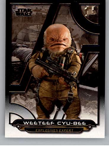 2018 TOPPS Star Wars Galactic datoteke # RO-47 Weeteef Cyu-Bee službena ne-sportska trgovačka kartica u NM ili boljem Conditonu