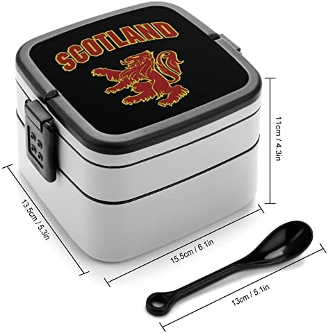 Škotski rampanti lav dvostruki bento ručak kutija za ručak za školski rad PICNIC Travel