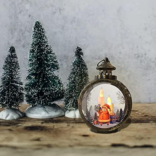 Minijaturni Drvo ukrasi za djecu svjetlo stola Mini ukras na otvorenom LED Božić svijeća Vintage za Božić