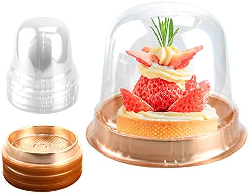 Prozirna plastična posuda za Cupcake, 25 kom prečnik 5,3 in visina 4,2 in Muffin Pod Dome jednokratna Pojedinačna
