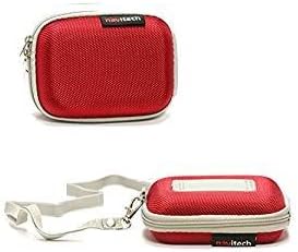 Navitech Crvena tvrda zaštitna torbica za sat/narukvicu kompatibilna sa Garminom kompatibilnom sa THEERUNNER 25 GPS satom za trčanje