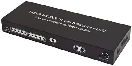 8K HDR HDMI2.1 True Matrix 4x2 4320p @ 50 / 60Hz 4K120Hz 4 ulaz 2 izlaza + audio ekstraktor Metrial kuća pune