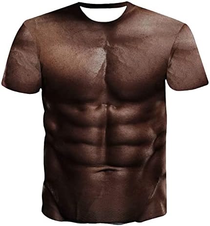 Smiješne majice za muške kratkih rukava okrugli vrat TEES 3D mišićni ugly ljetna bluza Ležerne prilike