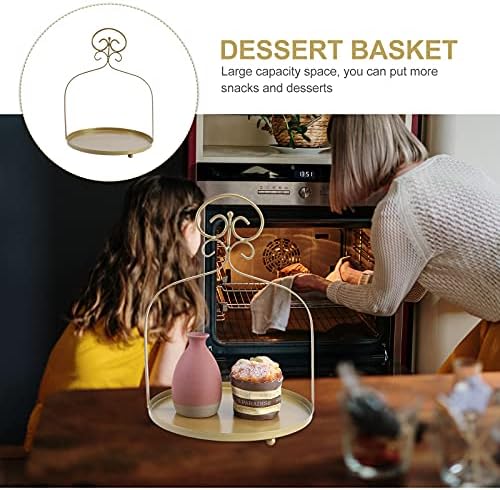 Doitool 1 kom držač za svadbene torte dekorativni stalak za deserte stalak za izlaganje deserta Zlatni