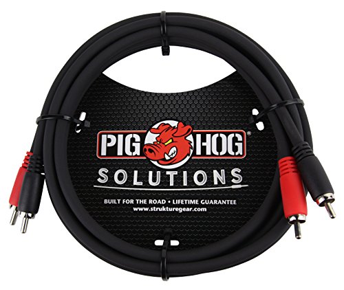 Svinjski svinjski dvostruki kabel, 6 stopa, RCA, crna i PD-R1410 Dual RCA do dual 1/4 Mono kabel, 10 stopa