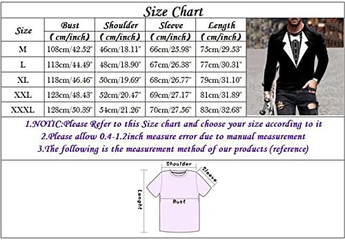 Yhaiogs Muške haljine majice polo majice za muškarce 4xl muške majice ultra pamuk dugih rukava, stil 400 teretana majica za muškarce