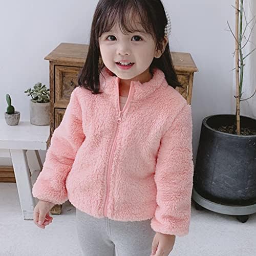 Unisex bebi džemper Sako mekani udobni topli flis obloženi patentnim zatvaračem Vešne jakne za 1-6T dečake jesenji zimski kaput
