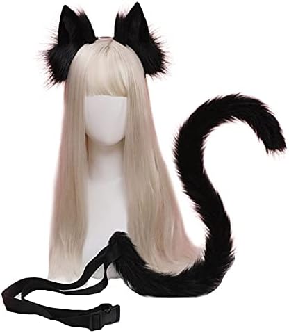 Plišane Mačje Repne Uši Hairhoop Set Cosplay Party Anime Cartoon Accessories Halloween Party Role