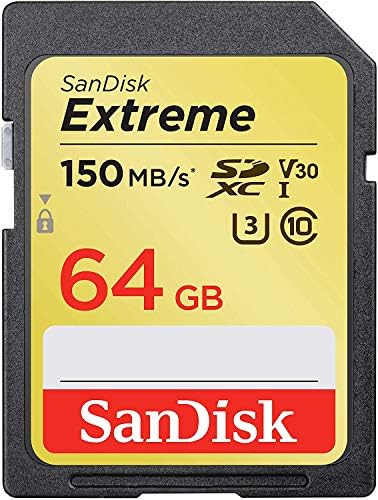 SanDisk Extreme 64GB SD kartica klasa brzine 10 UHS-1 U3 C10 4K 64 GB SDXC memorijske kartice za kompatibilne digitalne kamere, računar, kamere za praćenje