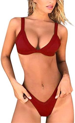 Msaikric Womens bikini set Trendy Sports Petite kupaći kostim teen string cheeky visokog struka kupaći kostimi