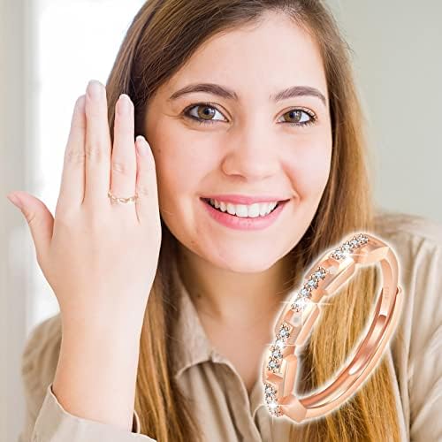 Prsten otvorena premium linija Luksuzni lagani nakit geometrijski prstenovi jednostavni prsten set