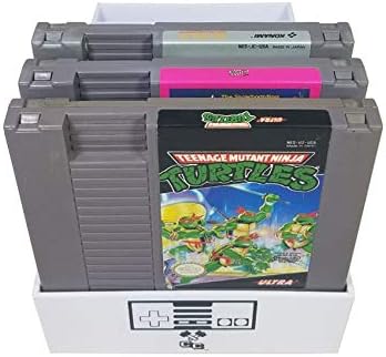 Kolekcionarski zanat, bijeli, Nes kompatibilni držač kertridža, Nes Tray za igre, drži 10 igara, smanjenje nereda, Retro kolekcija Video igara, radi sa Nintendo Entertainment System NTSC i PAL kertridžima