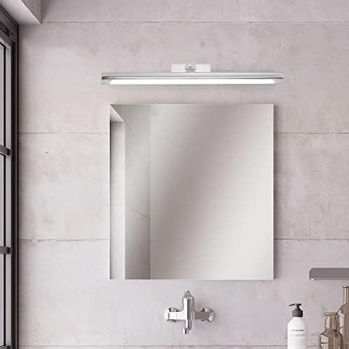 Hgoh lampe za ogledalo za kupanje, jednostavna prednja svjetla za ogledalo,nordijska kupaonica od nehrđajućeg čelika vodootporna zaštita za oči zaštita od vlage zidna lampa za uštedu energije / bijelo svjetlo / 56Cm
