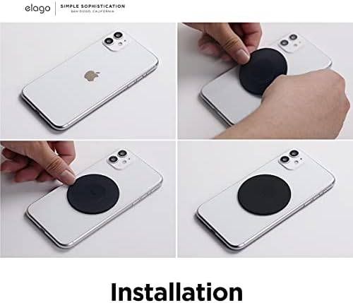Elago Magnetic Guide naljepnica kompatibilna sa MagSafe punjačem, kompatibilna sa iPhoneima za bežično