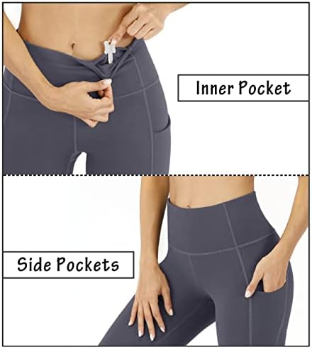 Heathyoga joga hlače s džepovima za žene visoke struk gamaše s džepovima za žene vježbanje za žene
