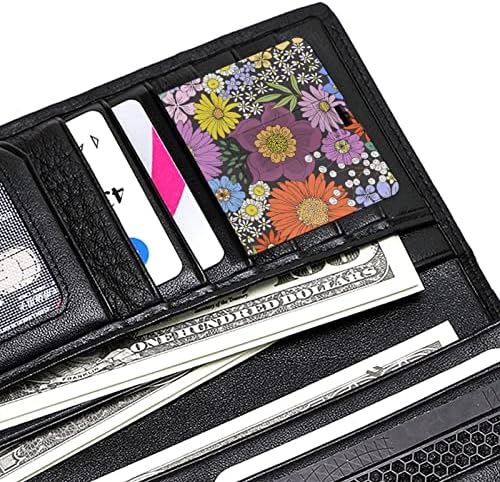 Šarena daisy cvijeće kreditna bankovna kartica USB flash diskove Prijenosni memorijski stick tipka za pohranu 64g