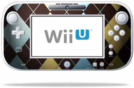 Mighyykins kože kompatibilan sa Nintendo Wii u Gamepad kontroler za omotač naljepnica Argyle