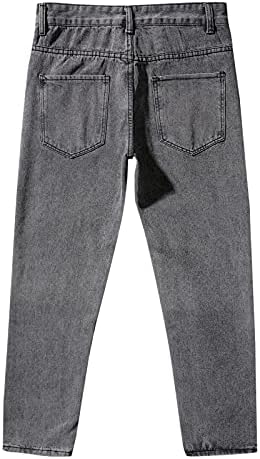 Dječak traper casual pantalone Jeans džep muške muške čvrste ravne pantalone modni patentni zatvarač muškarci E Motion Raint Fit