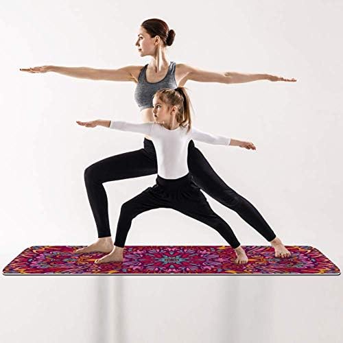 TIZORAX Mandala Floral Pattern Folding Gymnastics Mat Exercise yoga Mat Pad & nbsp ;non-Slip Lose Weight Waterproof