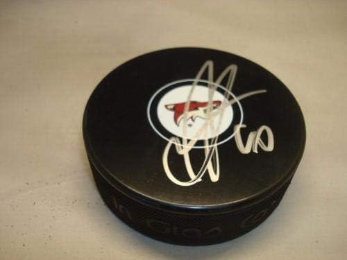 Anthony Duclair potpisao Arizona Coyotes Hockey Puck sa autogramom 1C-autogramom NHL Paks