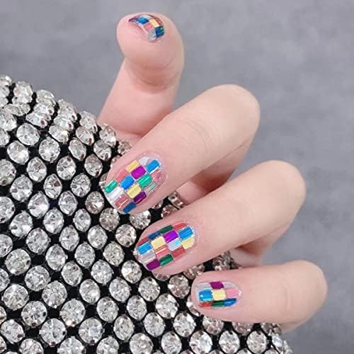 KTAABTR 12 boja kvadratne svjetlucave šljokice za nokte Holografske 3d nail Art Pahuljice šarene konfete svjetlucave