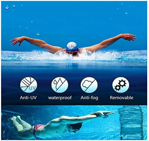 PHELRENA naočare za plivanje, profesionalne naočare za plivanje protiv magle UV zaštita ne curi za odrasle muškarce žene djecu