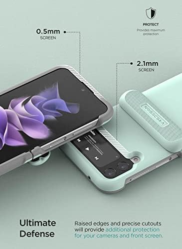 VRS dizajn Terra Guard Moderan za Galaxy Z Flip 4 5G, Premium moderni uredni stil poluautomatska šarka za zaštitu