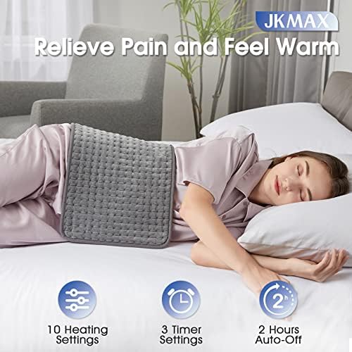 JKMAX grijaći jastučić za ublažavanje bolova u leđima sa automatskim isključivanjem,10 podešavanja