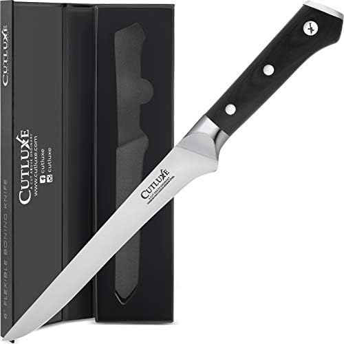 Cutluxe Bullnose nož za lomljenje & amp; nož za otkoštavanje-kovani visokougljični njemački čelik – pun Tang & amp; oštar kao žilet-Ergonomski dizajn ručke-Artisan serija