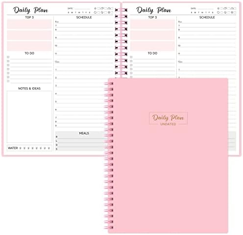 Dnevni planer nedidiran - za popis bilježnice, 7 x 9 zakazati kalendarski plan za kalendar planera, dnevna rezervacija