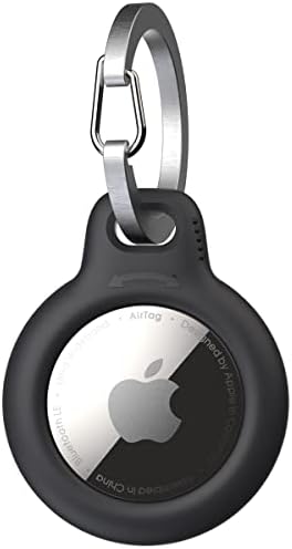 Laylion Air Tag privjesak za ključeve za Apple Airtags sa anti-Bubble HD prozirnom folijom, zaštitni poklopac tvrdog PC Secure Holdera za airtag sa dodatkom za otpornost na ogrebotine