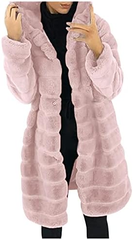 Fovens zimski kaput, prsluk s dugim rukavima za žene salon zimski peput na otvorenom hladnim kapuljačom prsluk