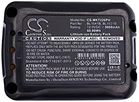 Cameron Sino Nova zamjenska baterija Prikladna za Makita 12V Max CXT alat, 12-volt max CXT, CG100, CG100D, CG100DWAEX, CG100DZAA, CG100DZA, CL106FD, CL106FDSM, CL106FDSMW, CL106FDSSY, 5000mAh