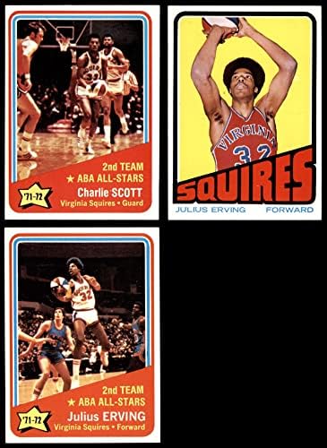 1972-73 TOPPS Virginia Squires Team Set Virginia Squires NM / MT Squires