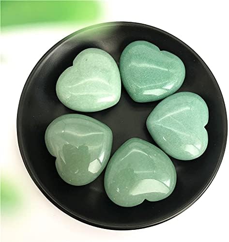 Laaadid XN216 1 komad prirodni zeleni aventurinski oblik srca Čakra kamenja isklesana reiki ljekoviti