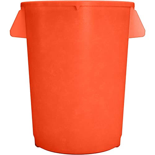 Carlisle FoodService proizvodi Bronco narandžasta okrugla kanta za smeće od 20 galona-84102024-pakovanje od 6 komada