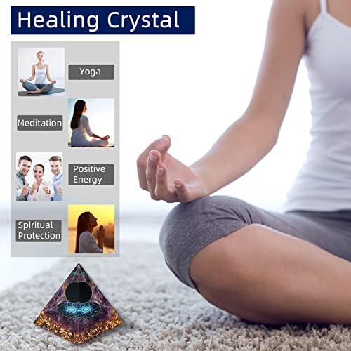 Preduzeta orgona kristalna piramida obsidian i ametist zacjeljivanje kristalne piramide nubijske orgonitne pozitivne energetske čakre meditacije ...
