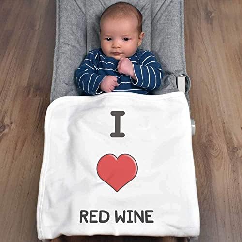 Azeeda 'Volim Crveno vino' Pamuk Baby Bobet / Shawl
