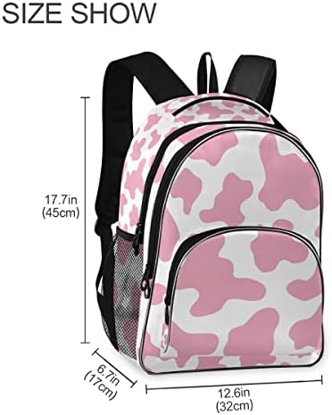 Orezi modni ruksak za žensku djevojku, ružičastu kravu print camoflage školske torbe ruksak knjigovodbe