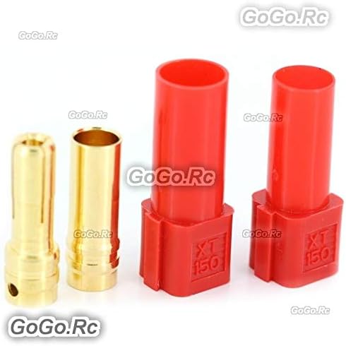 Gogorc 6 Pair XT150 6mm Veliki strujni metak za motorni metak muški / ženski w / rukav crveni