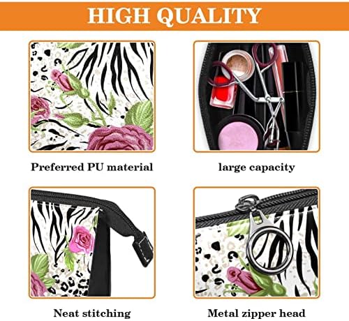 Tbouobt kozmetička torba za žene, vreće za šminke Sobidna toaletna torbica Travel Poklon, Zebra uzorak