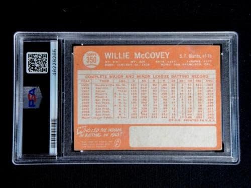 Willie Mccovey 1964 baseball kartica # 350 PSA 4 Vrlo dobro za izvrsno HOF - bejzbol kartice u obliku ploča