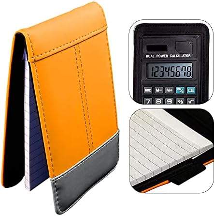 Jotter Note jastučić sa kalkulatorom, džepne notue za školu, ured, putovanja, terenski rad - narandžasta