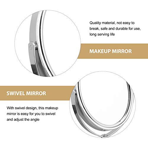 Lurose dvostrano ogledalo za šminkanje okretno ogledalo sa postoljem Vintage stolno ogledalo za uređenje