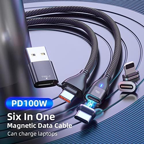 Boxwave Cable kompatibilan sa debi šljiva - magnetosnap PD allquager kabel, magnet PD 100W kabel za punjenje USB tip-c Micro USB za debi za šljive - Jet crni